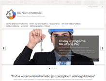 Tablet Screenshot of bknieruchomosci.pl